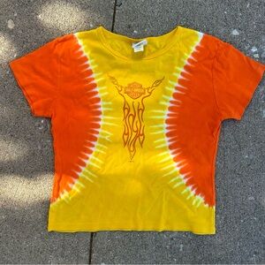 Y2K tie dye Harley Davidson tee